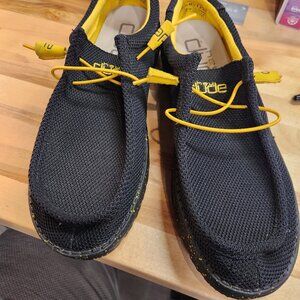 Hey Dude, Black/Yellow, Size 13